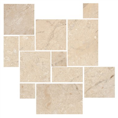 Travertínflísar með frönskum mynstri