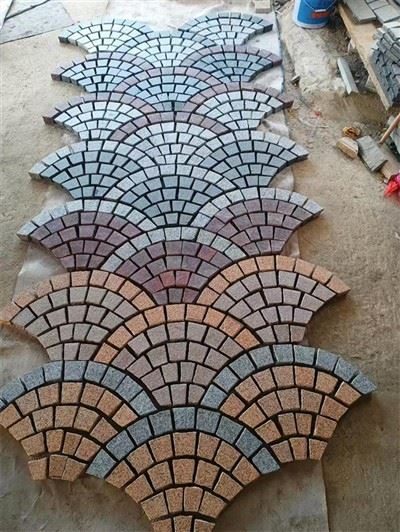 Cobblestone pavers á möskvablöðum