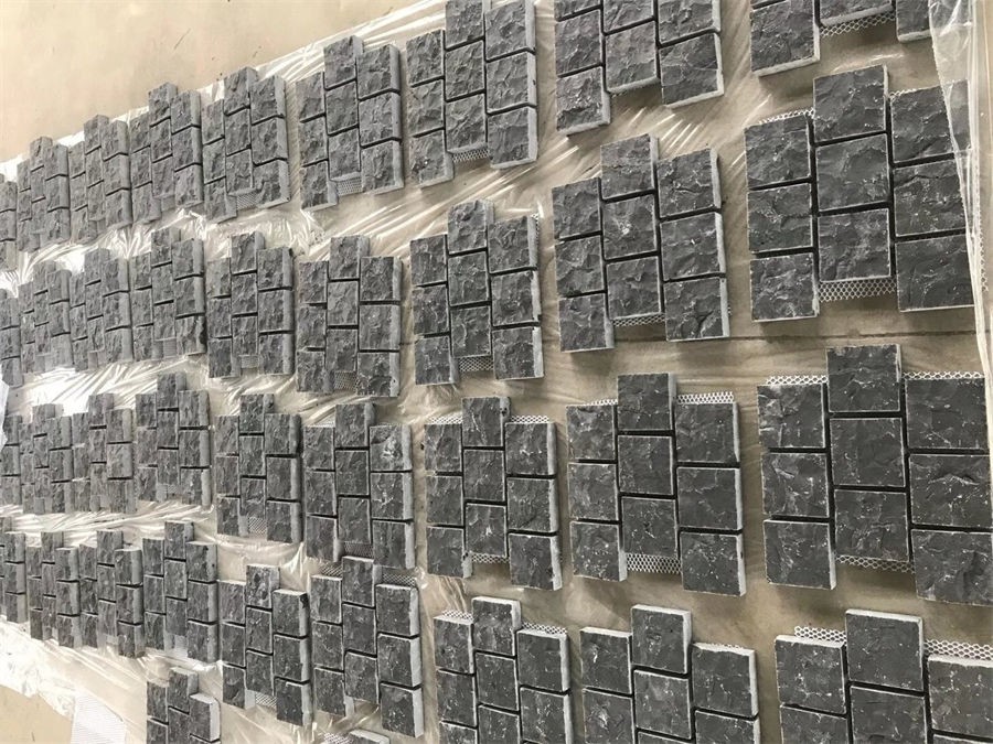 zhangpu black cleft cubes on mesh zhangpu black cleft cubes on mesh