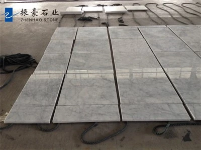 Bianco Carrara fáður marmara steinflísar
